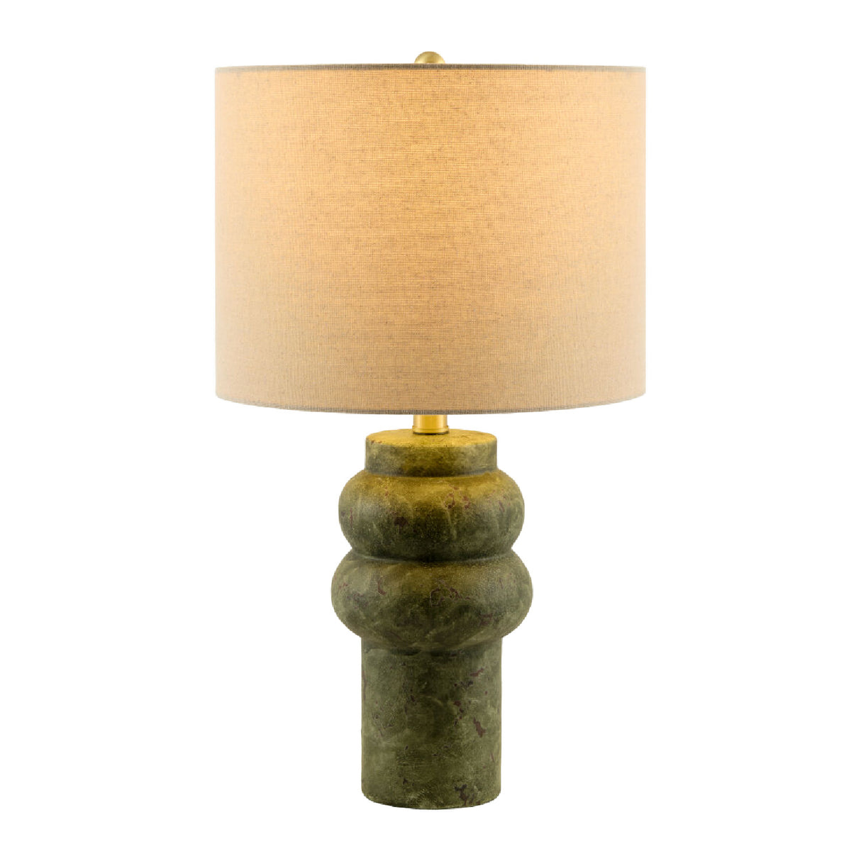 Handpainted Green Ceramic Table Lamp | Oroa.com