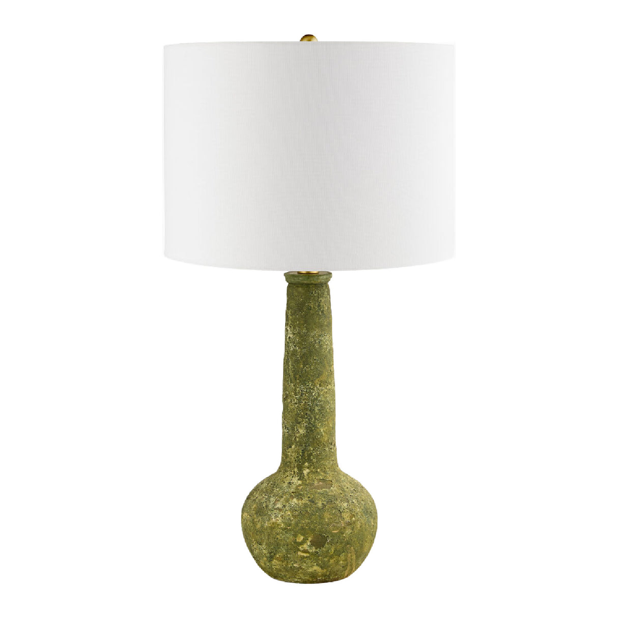 Rustic Green Ceramic Table Lamp | Oroa.com