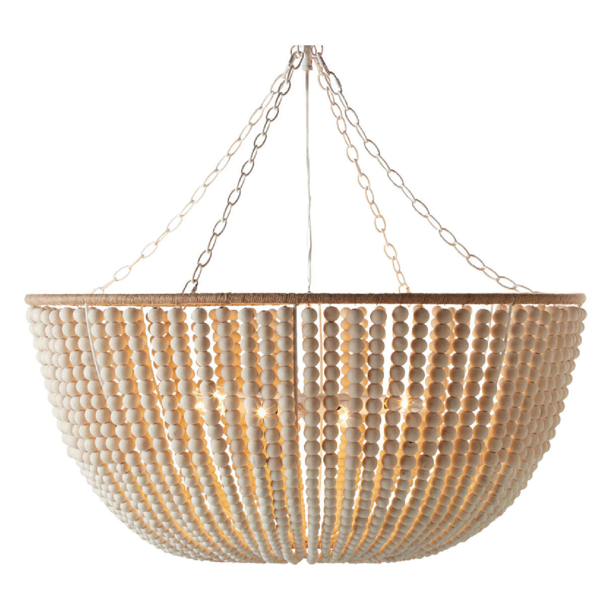 Cream Beaded Pendant Lamp | Oroa.com