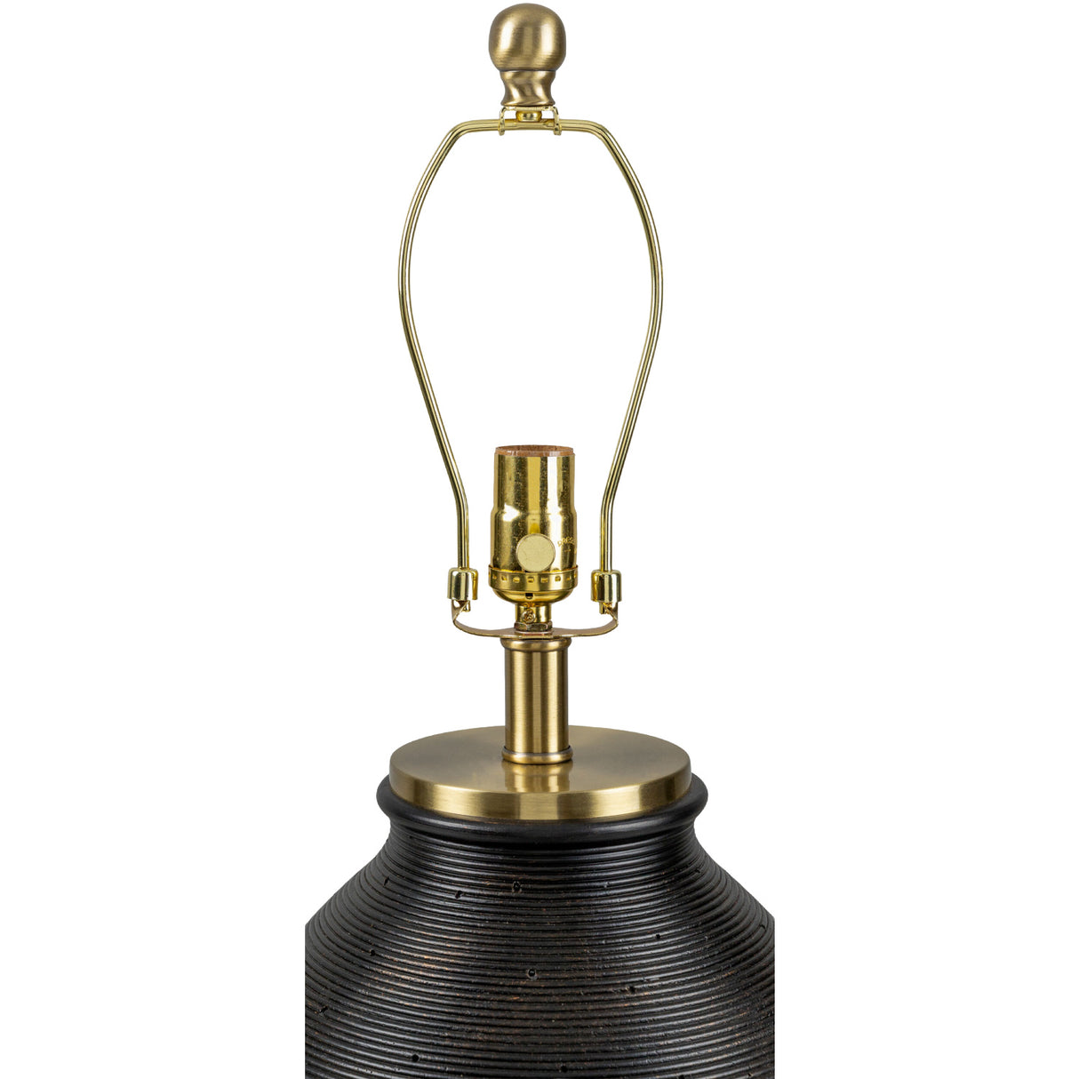 Rounded Cement Linen Table Lamp | Oroa.com