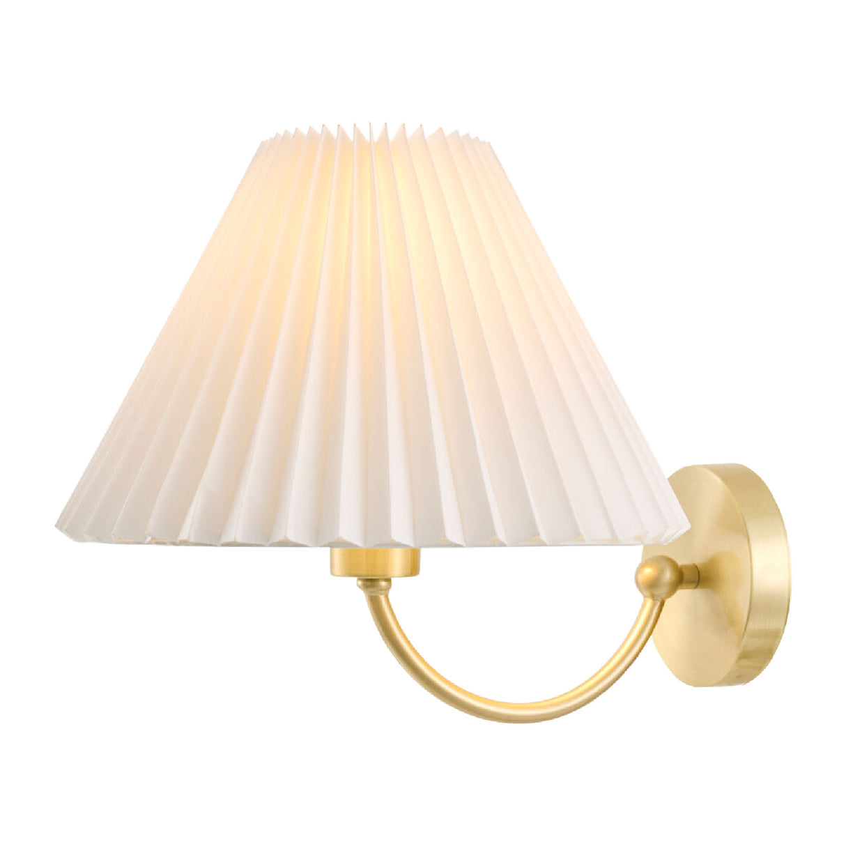 Modern European furniture - Pleated White Linen Wall Lamp - www.oroa.com | Oroa.com