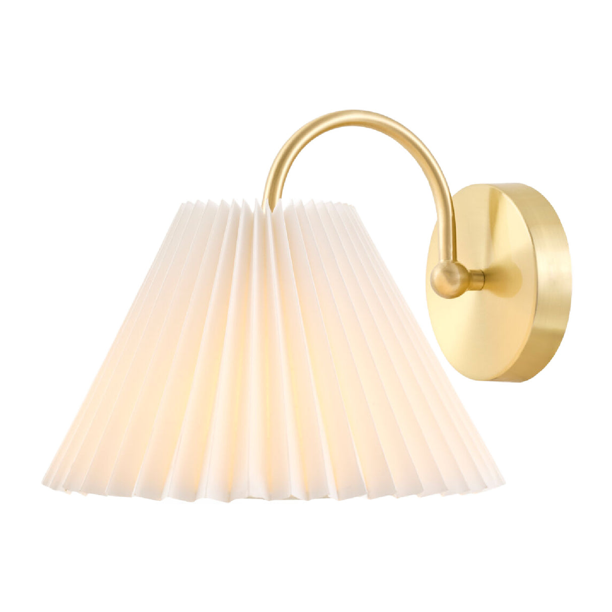 Modern European furniture - Pleated White Linen Wall Lamp - www.oroa.com | Oroa.com