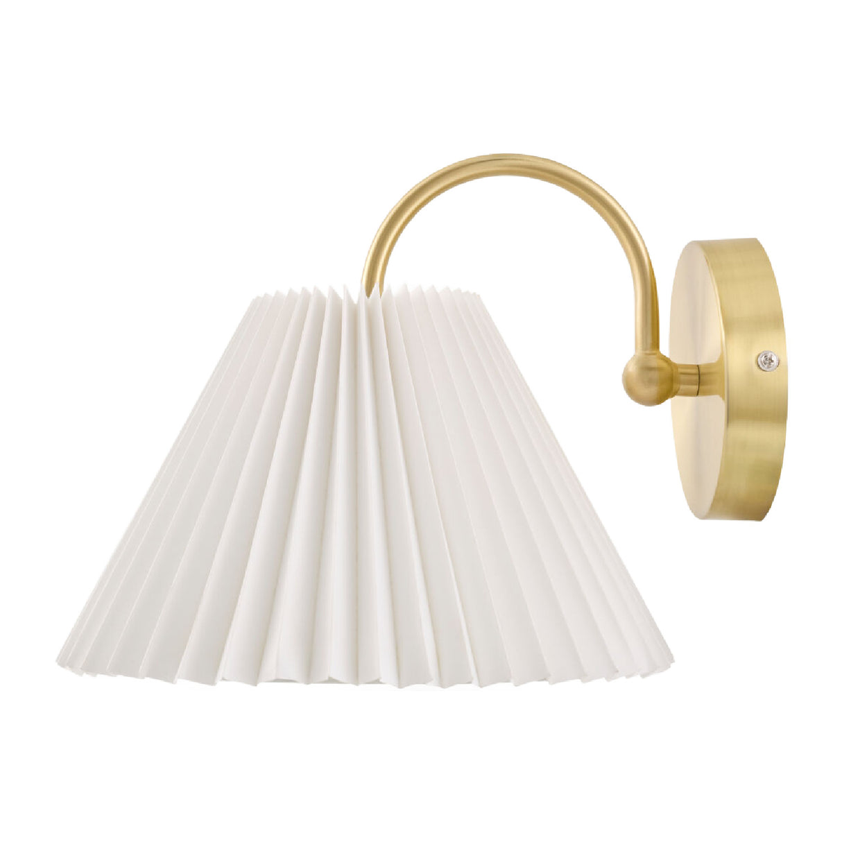 Modern European furniture - Pleated White Linen Wall Lamp - www.oroa.com | Oroa.com