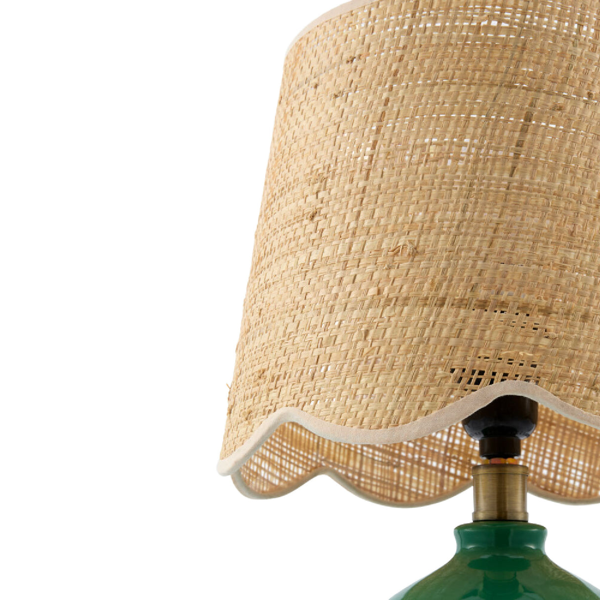 Wavy Rattan Accent Table Lamp | Oroa.com