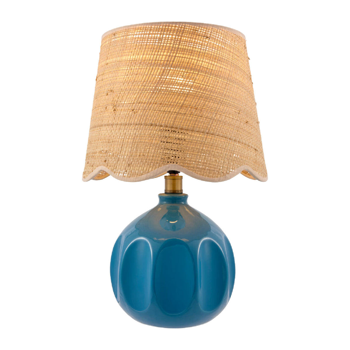 Wavy Rattan Accent Table Lamp | Oroa.com