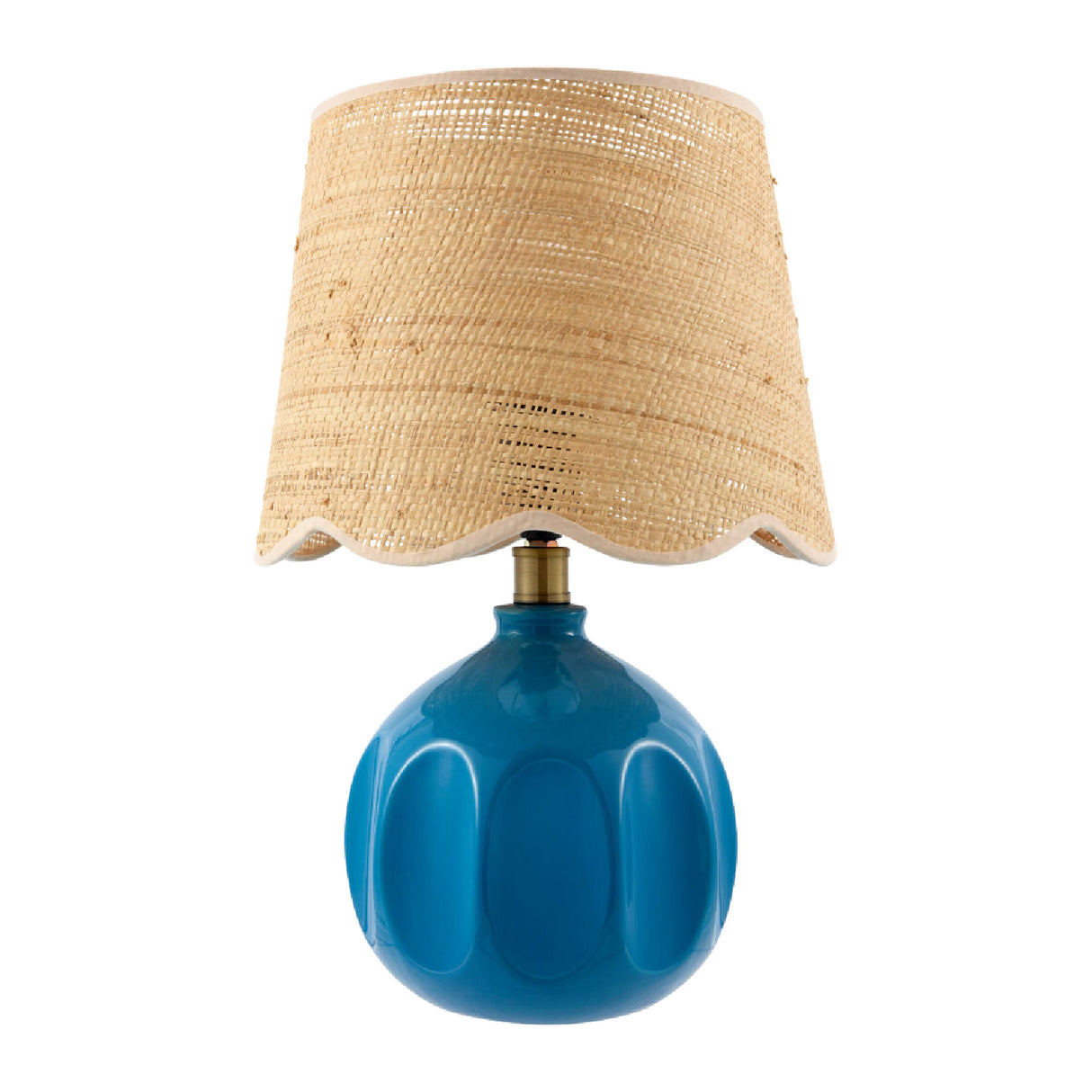 Wavy Rattan Accent Table Lamp | Oroa.com