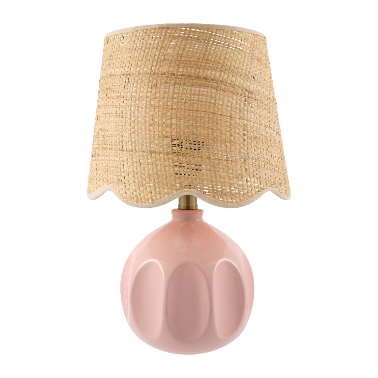 Wavy Rattan Accent Table Lamp | Oroa.com
