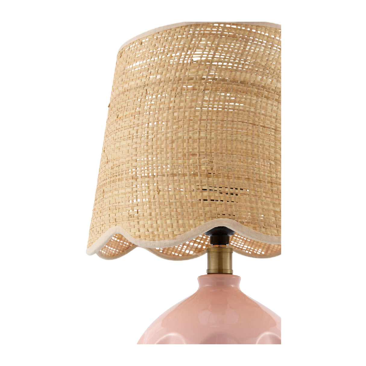 Wavy Rattan Accent Table Lamp | Oroa.com