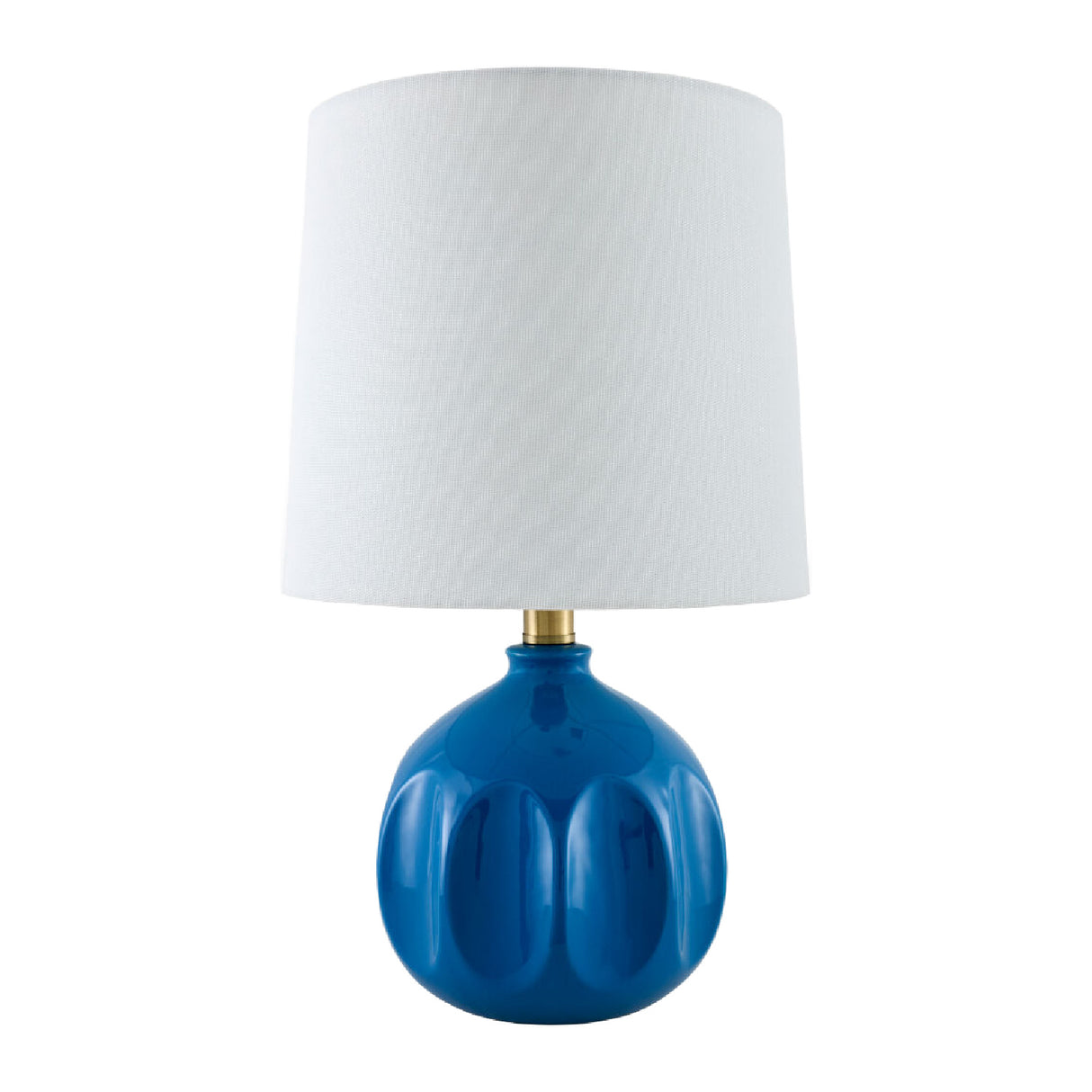 Linen Carved Ceramic Table Lamp | Oroa.com