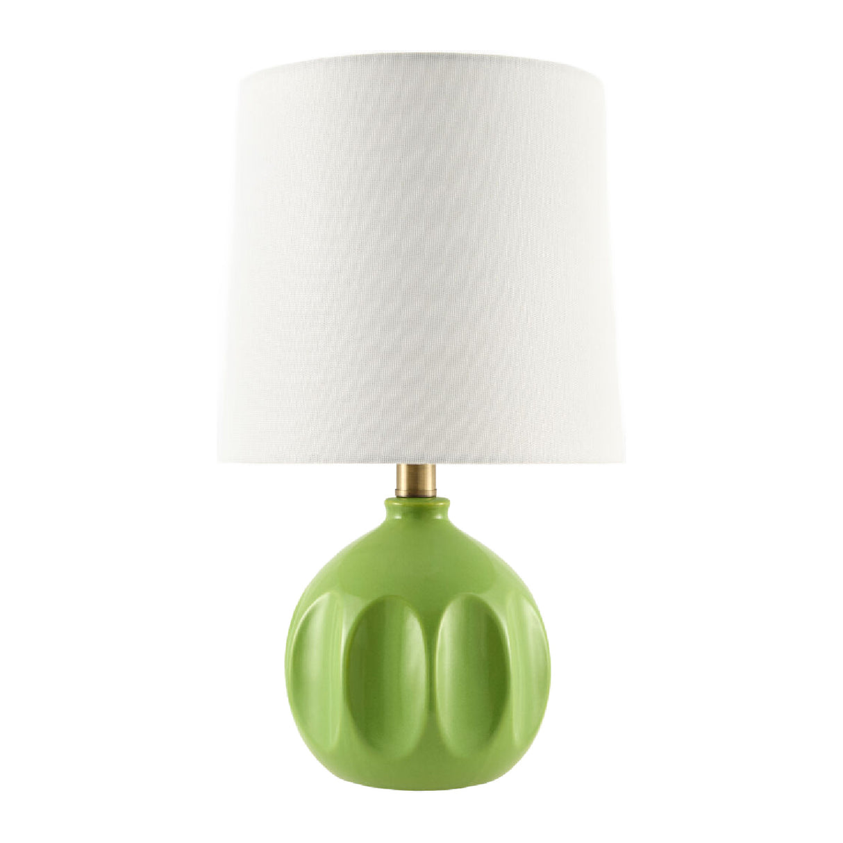 Linen Carved Ceramic Table Lamp | Oroa.com