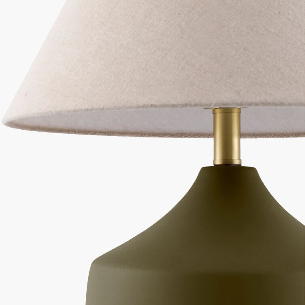 Modern European furniture - Ceramic Beige Linen Table Lamp - www.oroa.com | Oroa.com