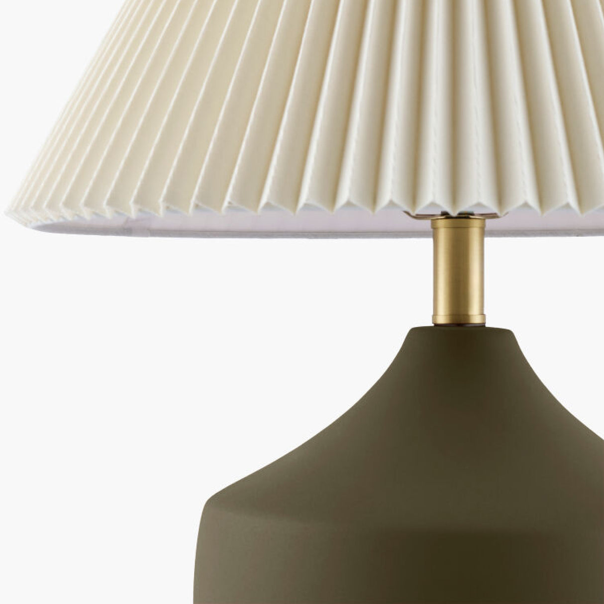 Modern European furniture - Ceramic Beige Linen Table Lamp - www.oroa.com | Oroa.com