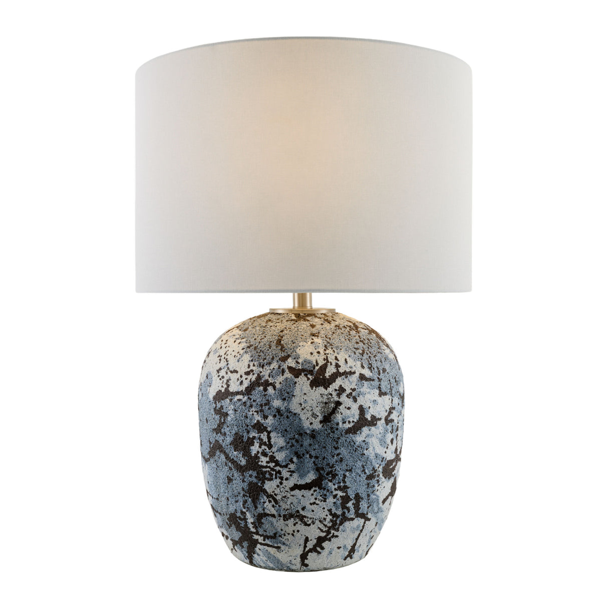 Modern European furniture - Textured Gray Ceramic Table Lamp - www.oroa.com | Oroa.com