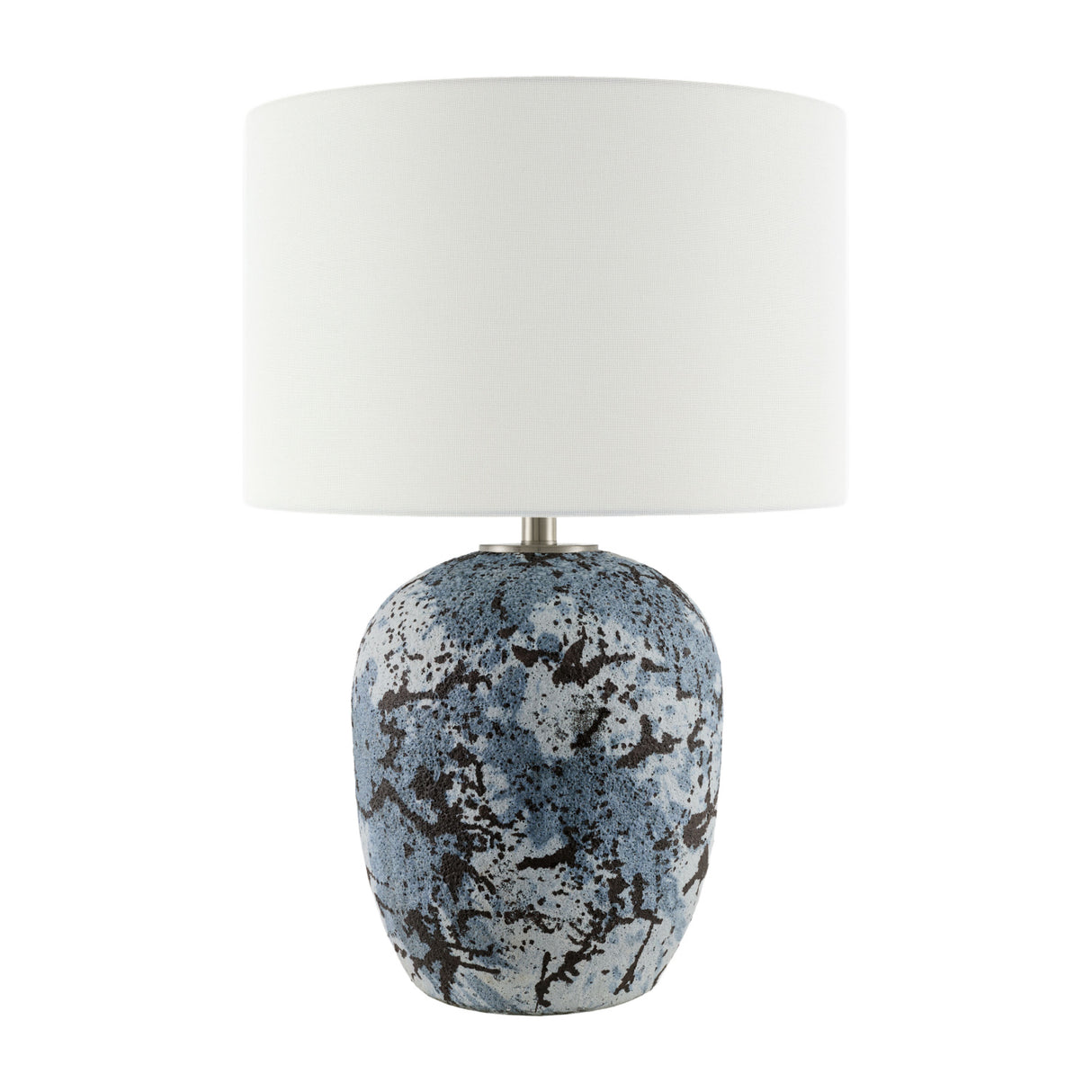 Modern European furniture - Textured Gray Ceramic Table Lamp - www.oroa.com | Oroa.com
