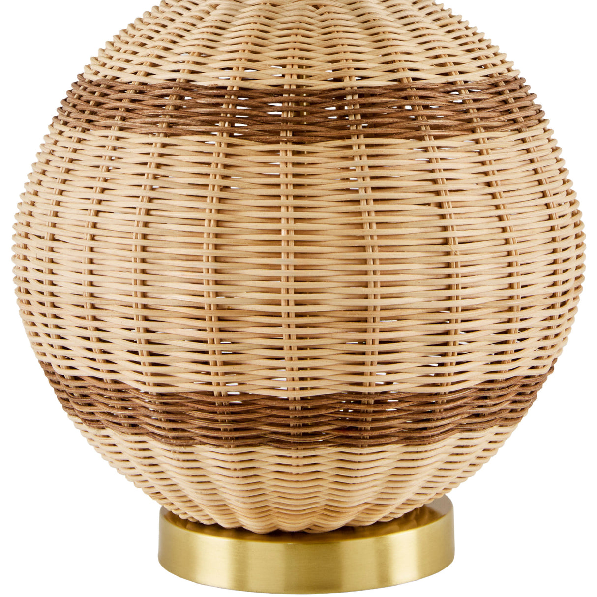Round Rattan Base Table Lamp | Oroa.com