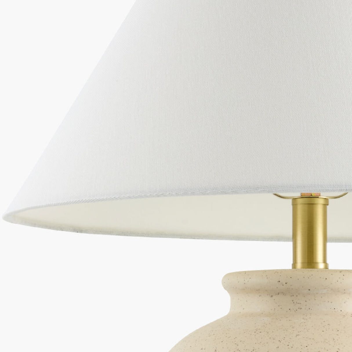 Painted Beige Ceramic Table Lamp | Oroa.com