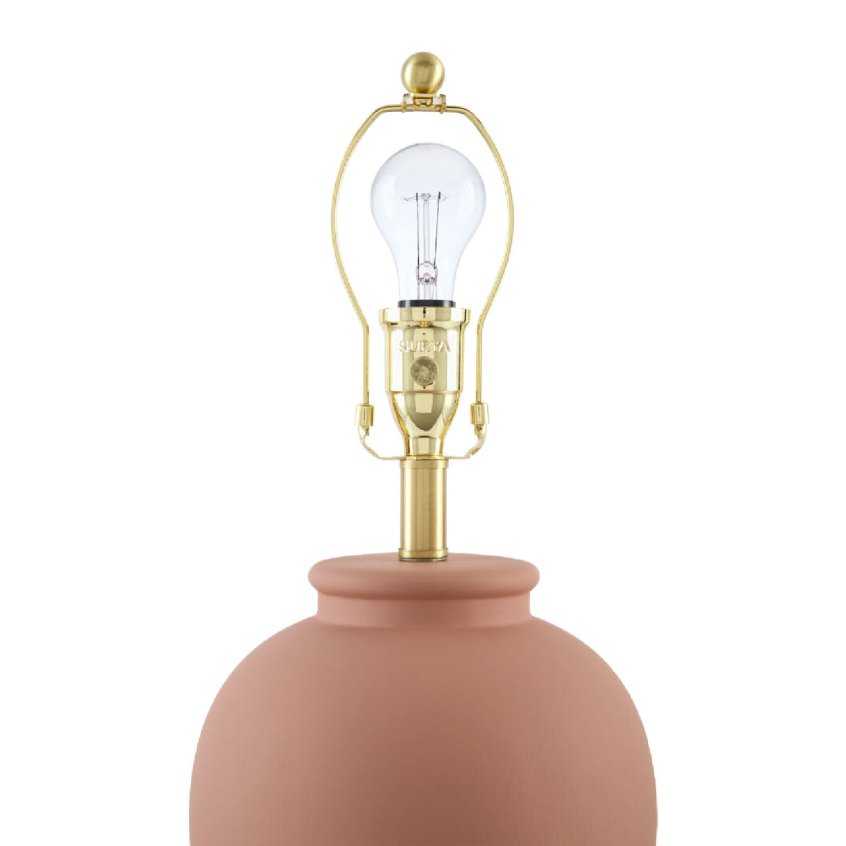 Brown Pleated Linen Table Lamp | Oroa.com