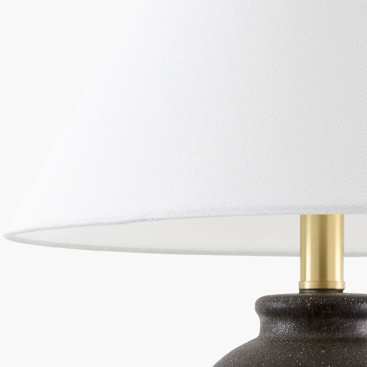 Modern European furniture - White Linen Empire Table Lamp - www.oroa.com | Oroa.com