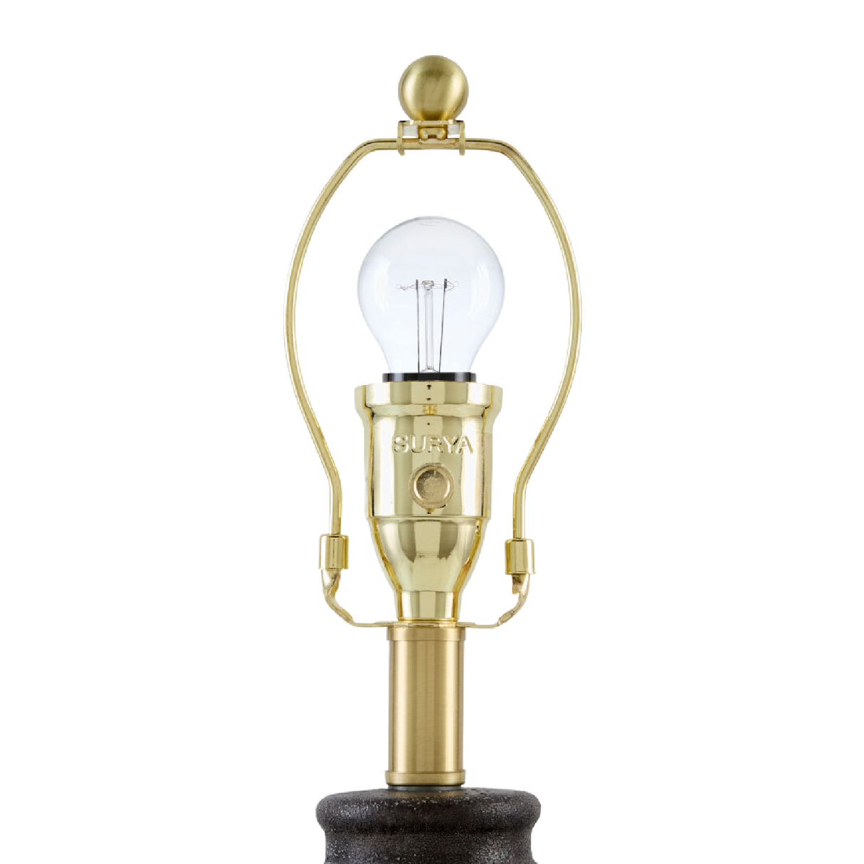 Brown Linen Pleated Table Lamp | Oroa.com