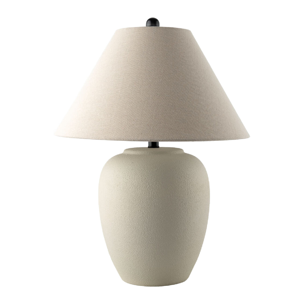 Modern European furniture - Ceramic Beige Linen Table Lamp - www.oroa.com | Oroa.com