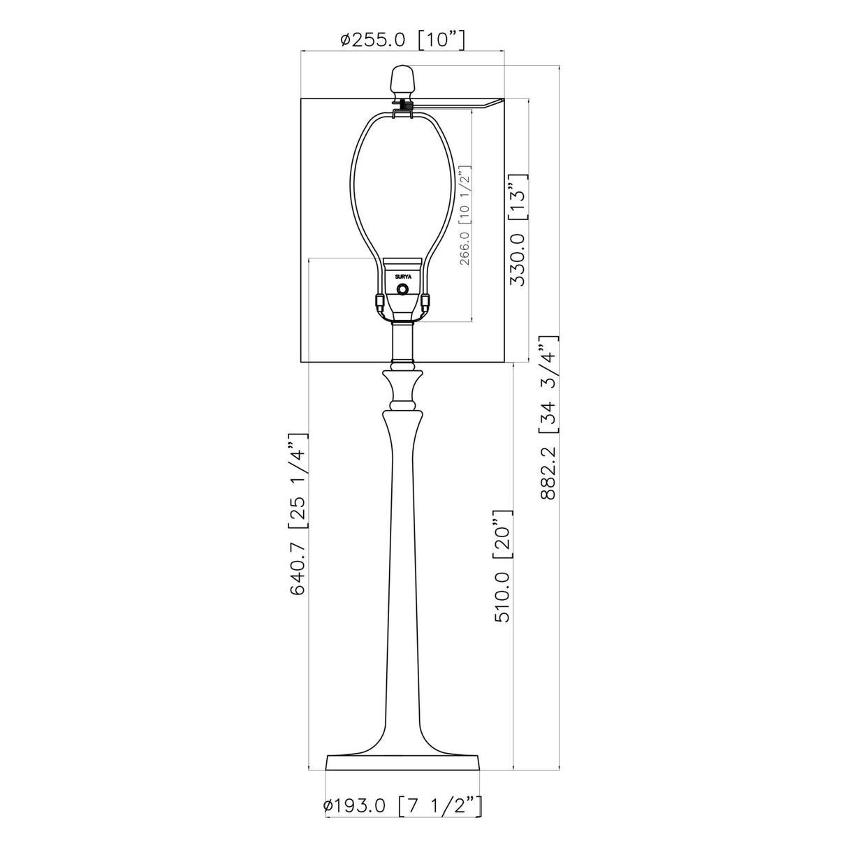 Linen Drum Shade Table Lamp | Oroa.com