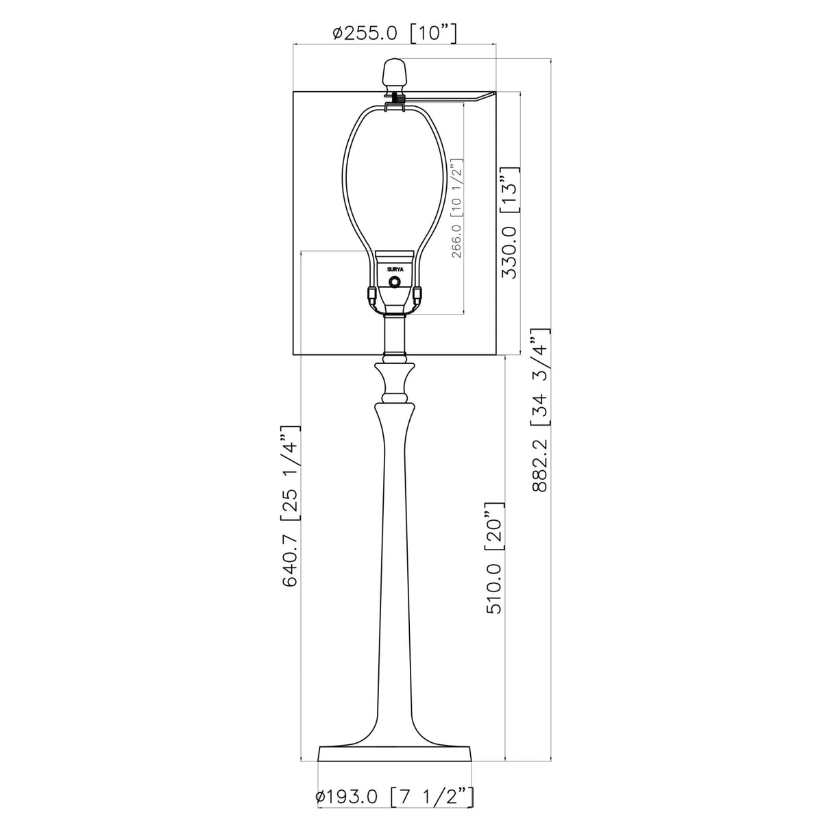 Linen Drum Shade Table Lamp | Oroa.com