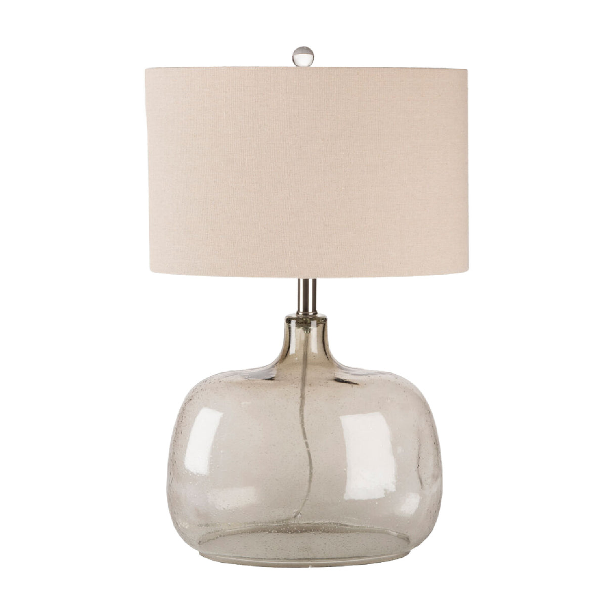 Modern European furniture - Gray Clear Glass Table Lamp - www.oroa.com | Oroa.com