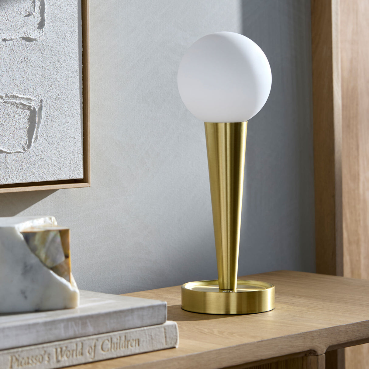 Modern European furniture - Conical Metal Accent Table Lamp - www.oroa.com | Oroa.com