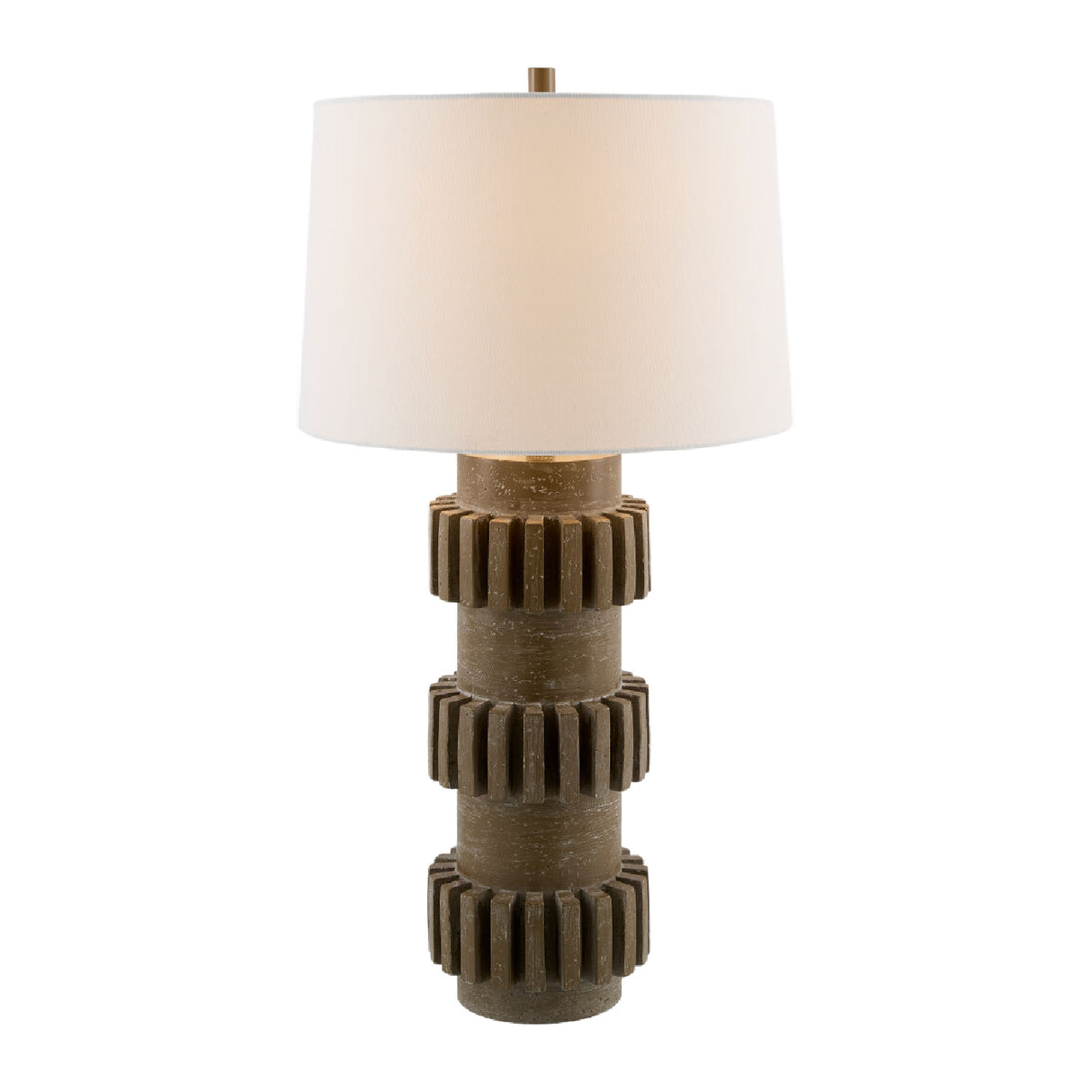 Modern Carved Accent Table Lamp | Oroa.com