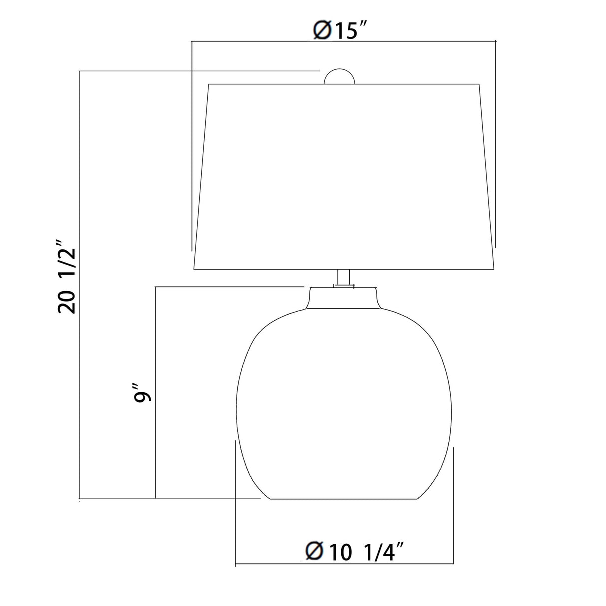 Hand-painted Base Accent Table Lamp | Oroa.com