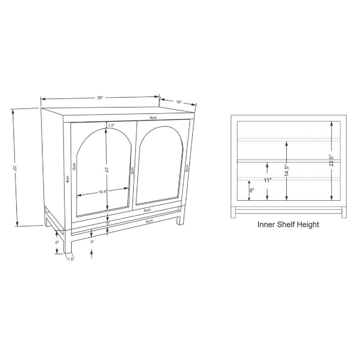 Modern furniture - Mango Wood 2-Door Cabinet - www.oroa.com | Oroa.com