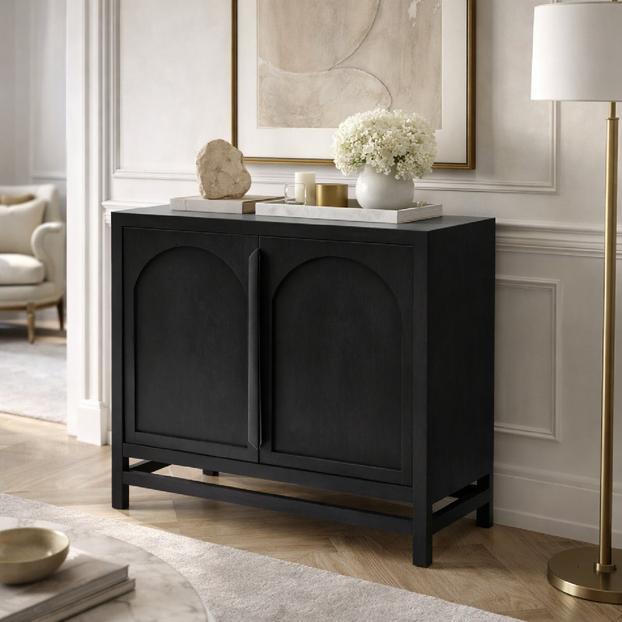 Modern furniture - Mango Wood 2-Door Cabinet - www.oroa.com | Oroa.com
