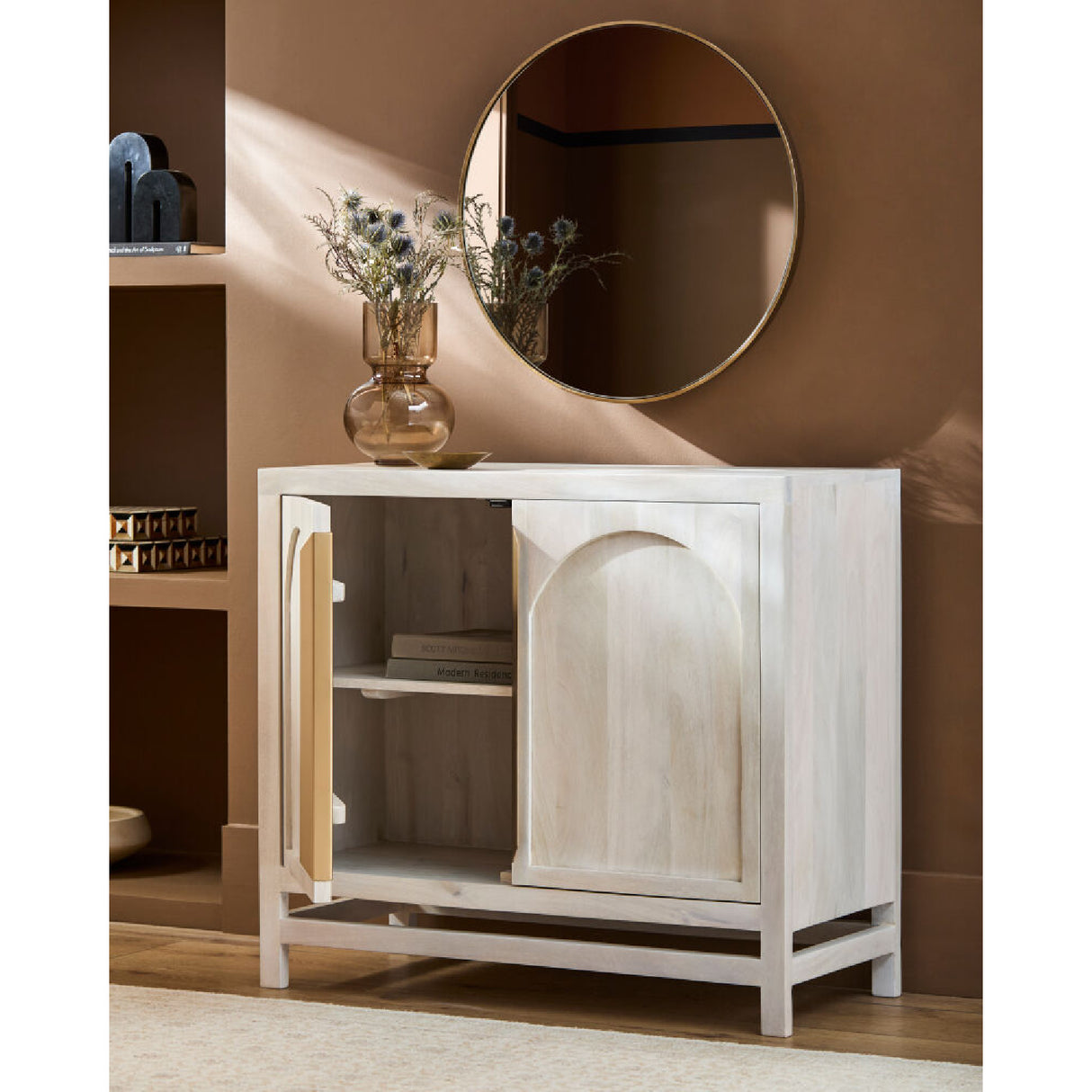 Modern furniture - Mango Wood 2-Door Cabinet - www.oroa.com | Oroa.com