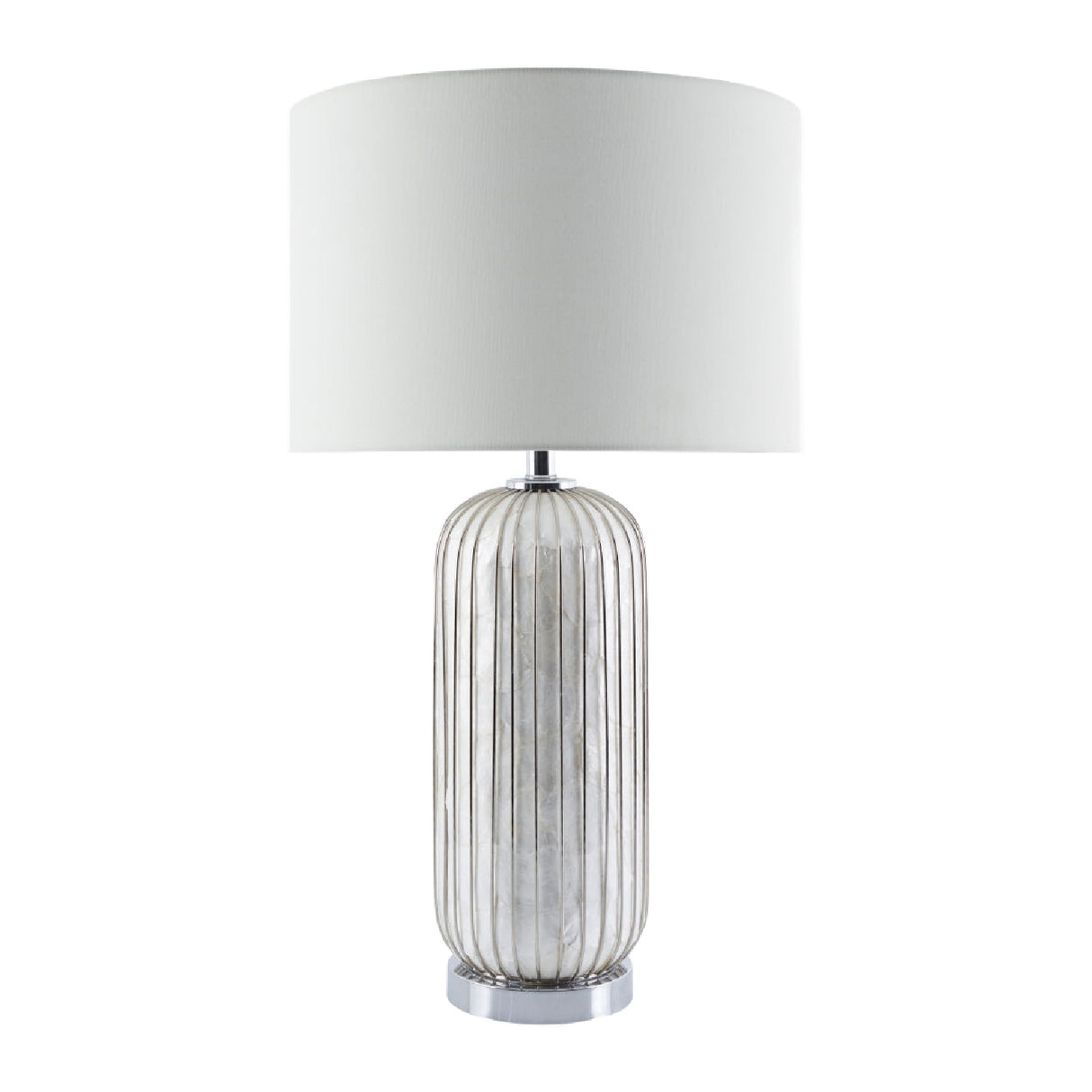 Modern European furniture - White Shell Accent Table Lamp - www.oroa.com | Oroa.com