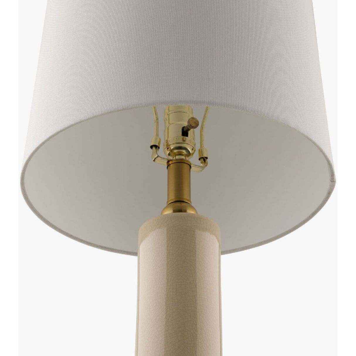 Distressed Cream Ceramic Table Lamp | Oroa.com