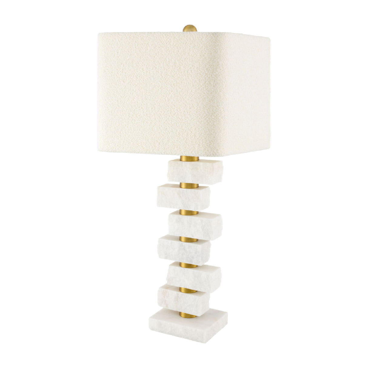 Organic Marble Stacked Table Lamp | Oroa.com