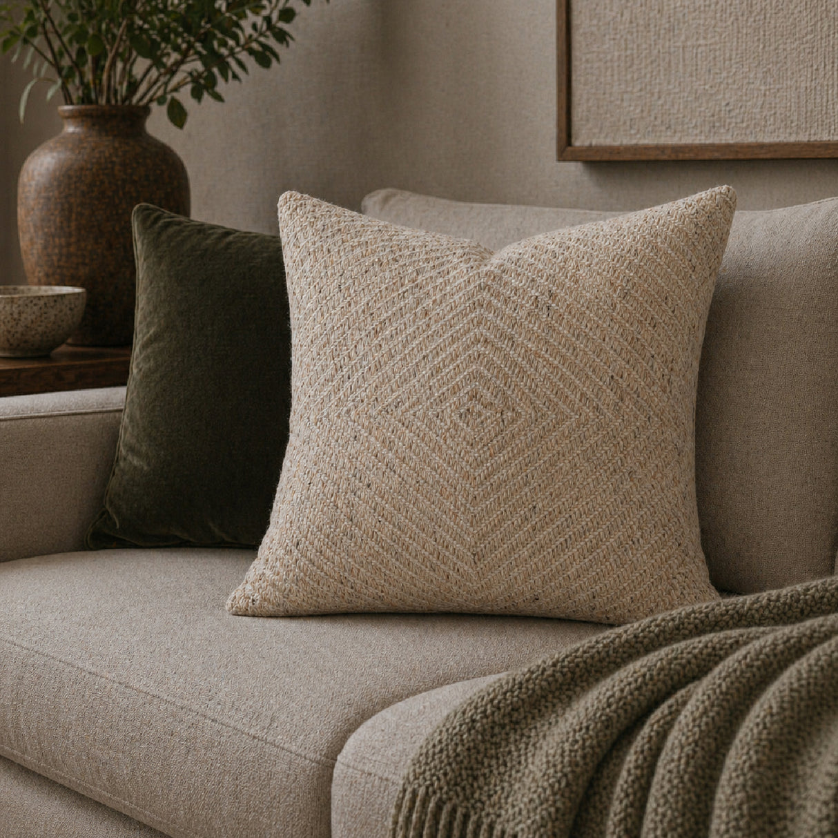 Modern European furniture - Woven Yarn Poly Insert Pillow - www.oroa.com | Oroa.com
