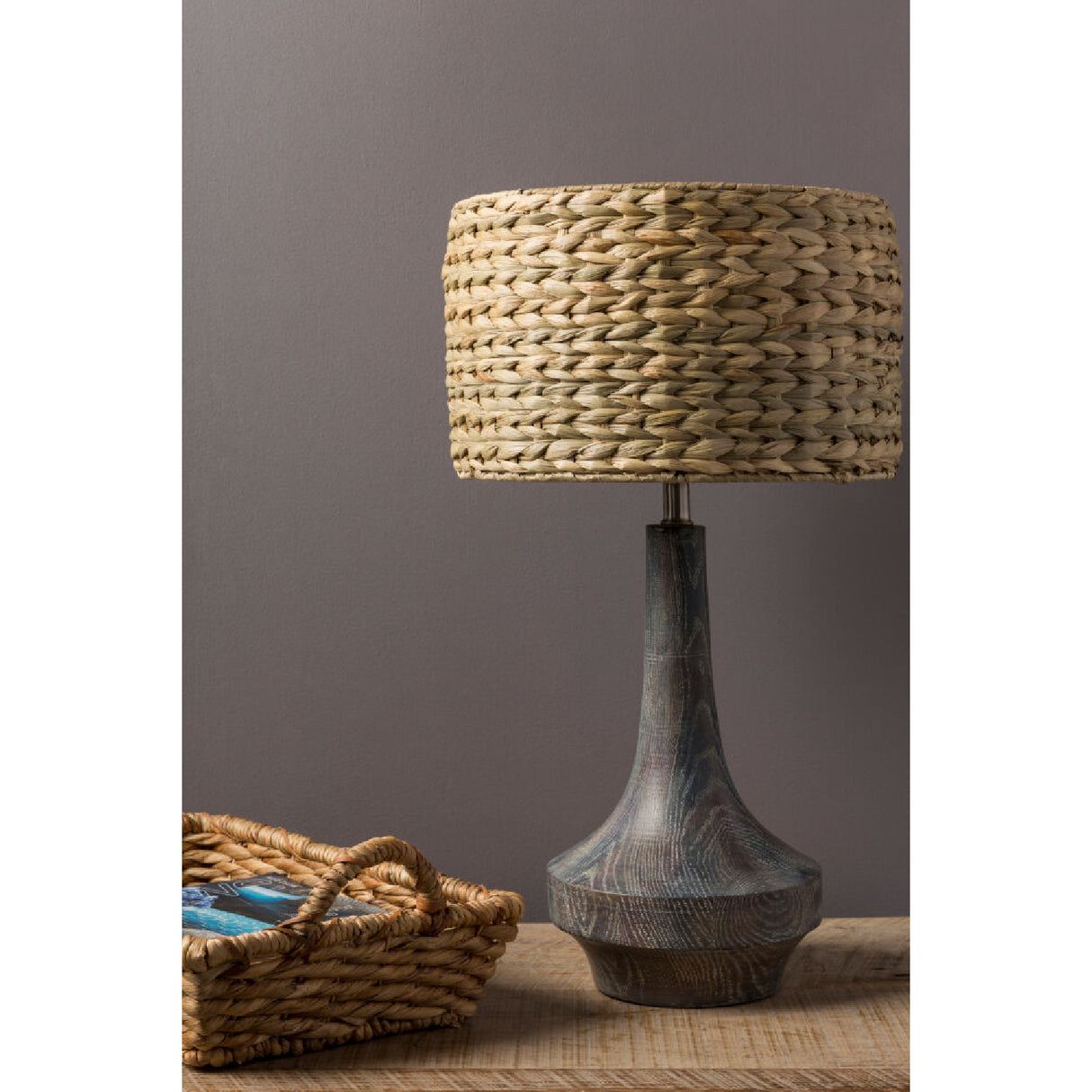 Modern European furniture - Braided Natural Seagrass Table Lamp - www.oroa.com | Oroa.com