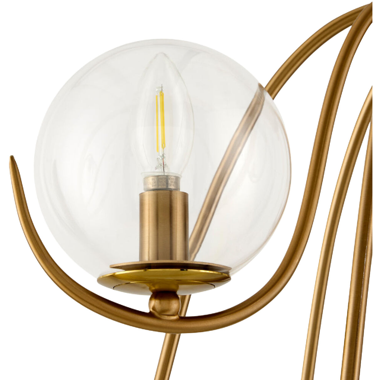 Modern European furniture - Clear Glass Orbs 9-Light Chandelier - www.oroa.com | Oroa.com