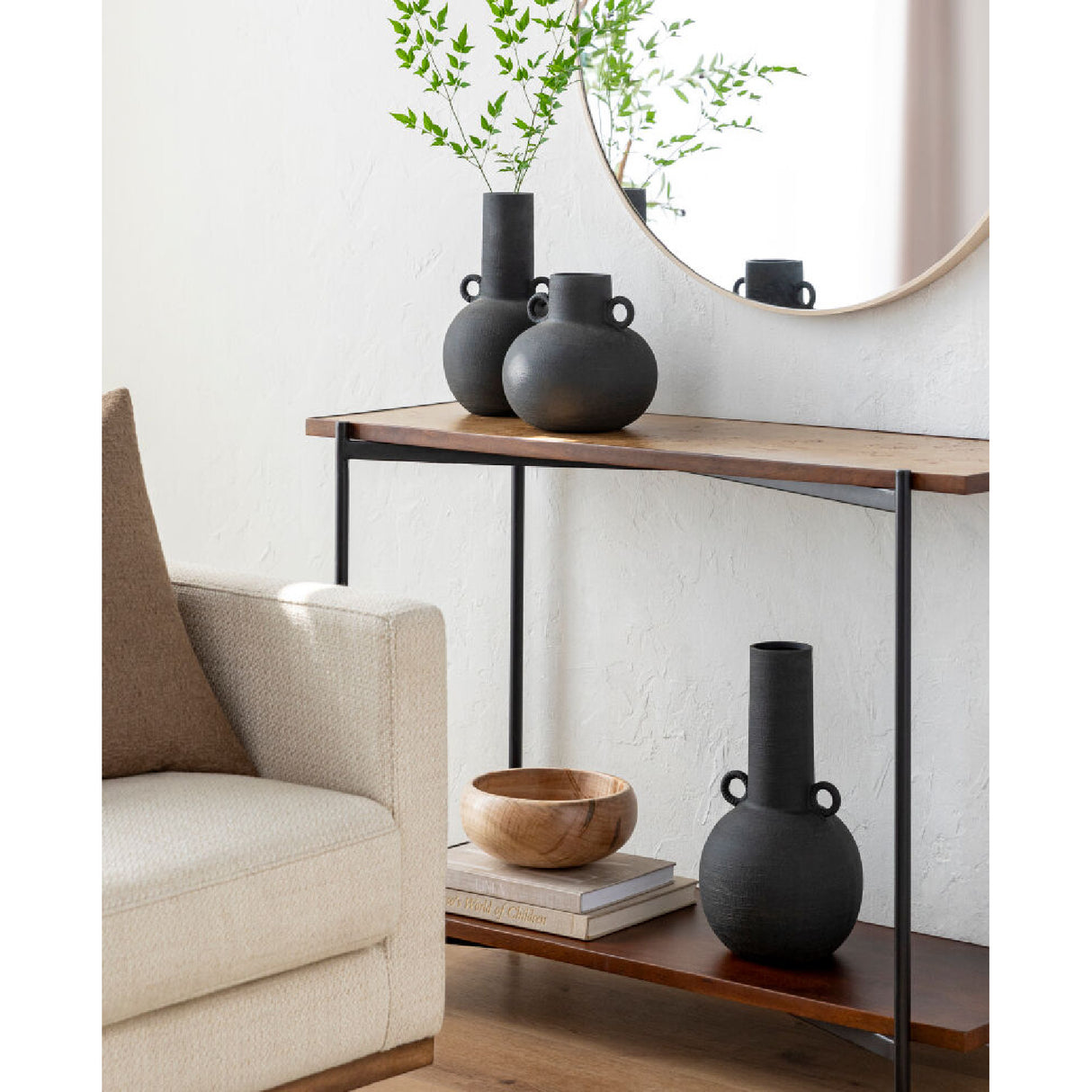 Modern European furniture - Long-Necked Ceramic Vases (3) - www.oroa.com | Oroa.com