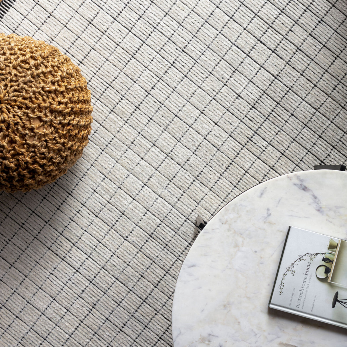 Modern furniture - Hand-Loomed Square Pattern Table Runner - www.oroa.com | Oroa.com