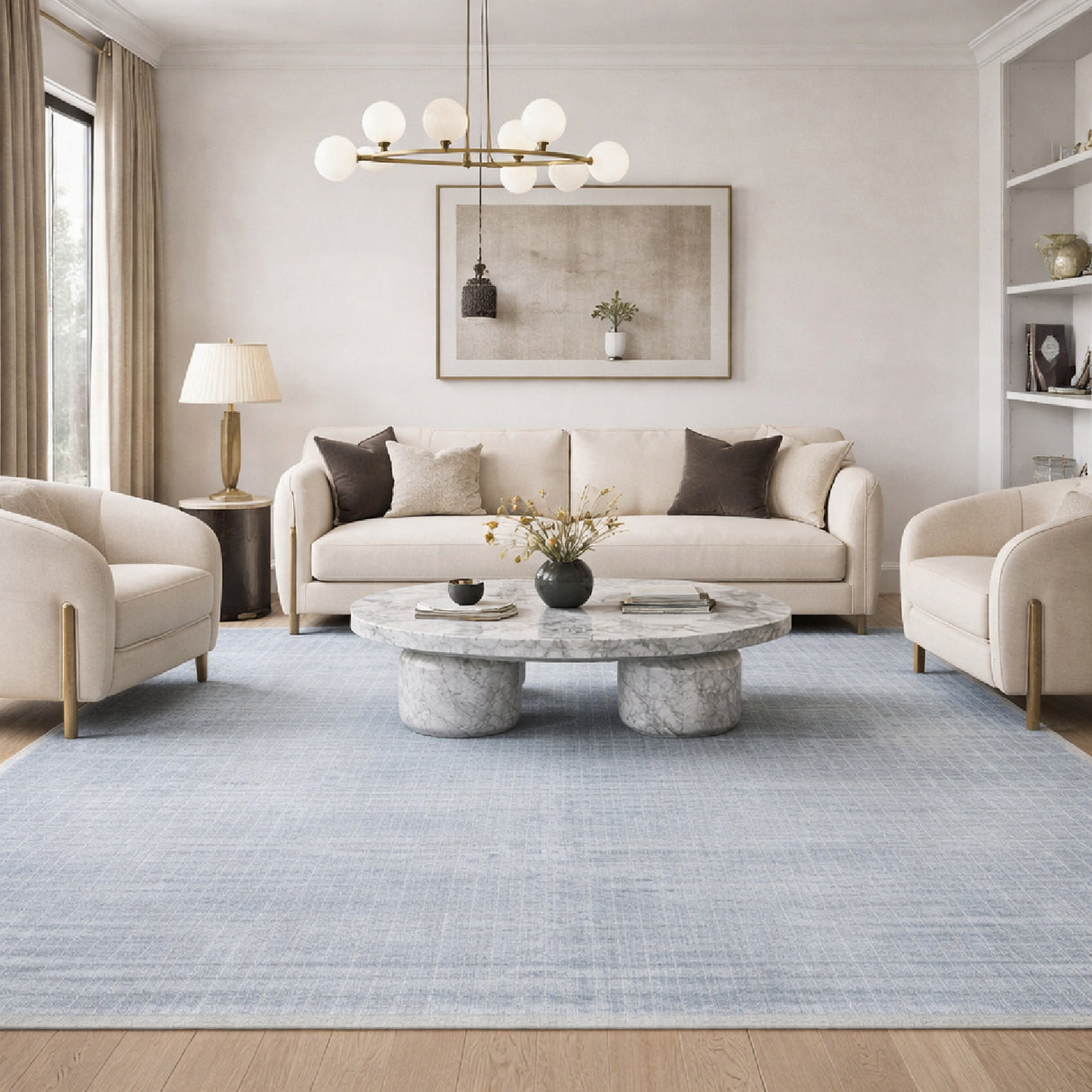 Modern furniture - Hand-Loomed Square Pattern Carpet - www.oroa.com | Oroa.com