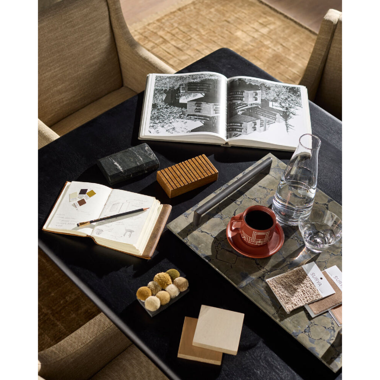 Modern furniture - Hand-Loomed Square Pattern Carpet - www.oroa.com | Oroa.com