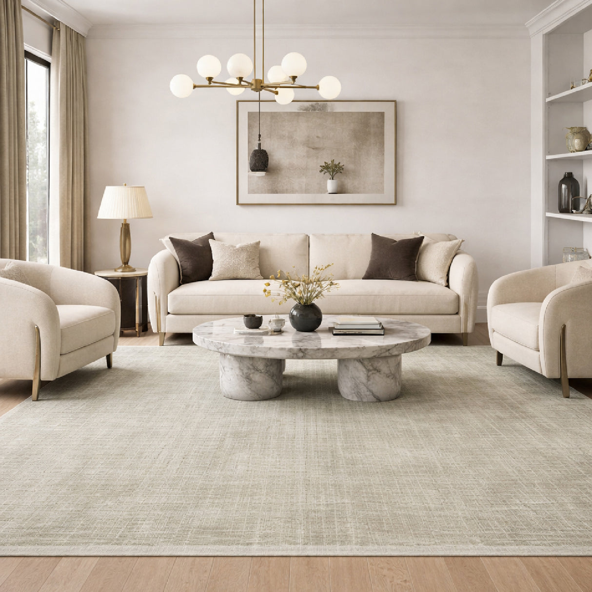 Modern furniture - Hand-Loomed Square Pattern Carpet - www.oroa.com | Oroa.com