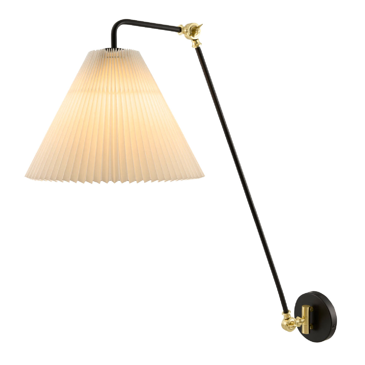 Modern European furniture - White Pleated Shade Wall Lamp - www.oroa.com | Oroa.com
