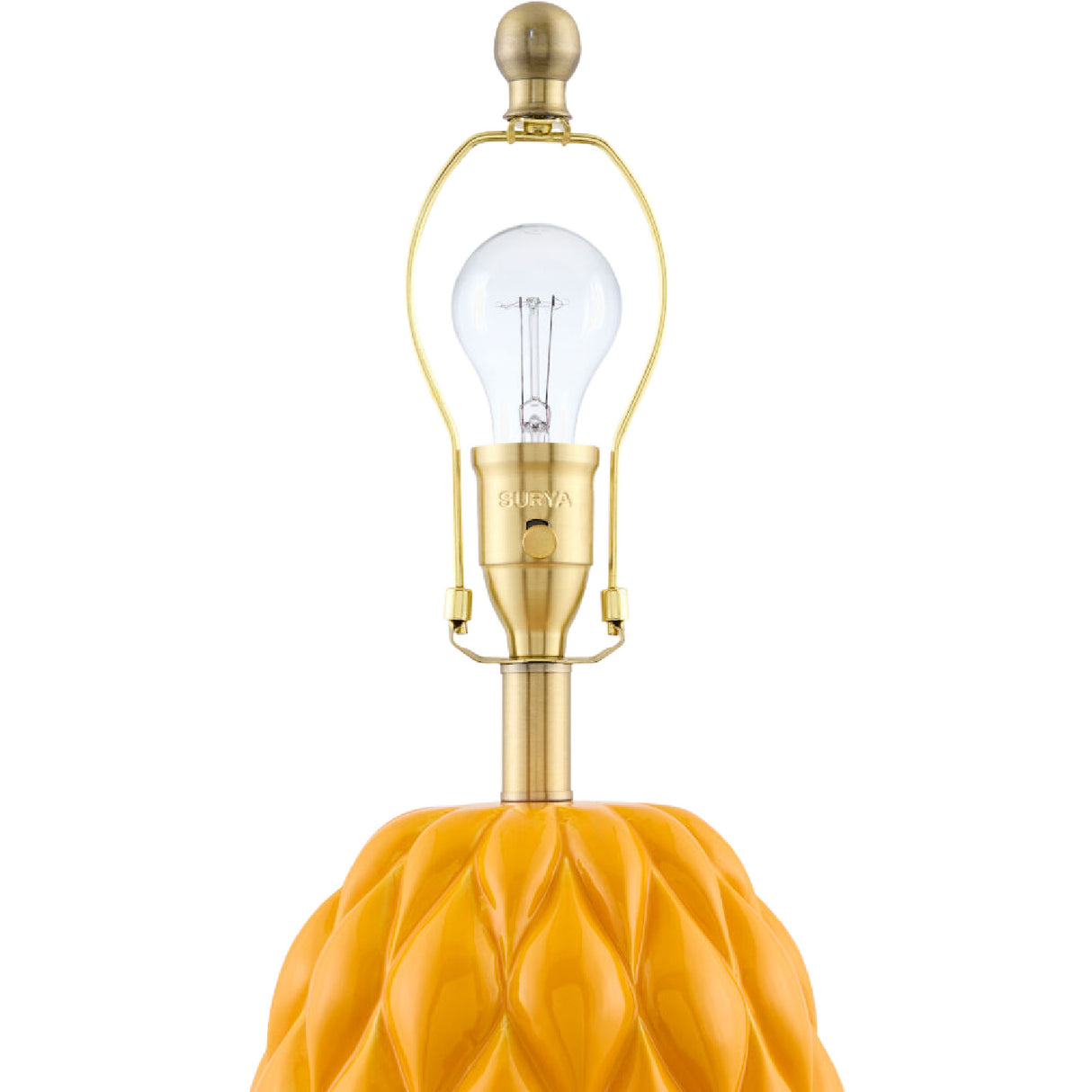 Modern European furniture - Reliefed Ceramic Accent Table Lamp - www.oroa.com | Oroa.com