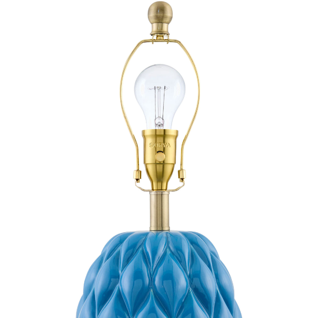 Modern European furniture - Reliefed Ceramic Accent Table Lamp - www.oroa.com | Oroa.com