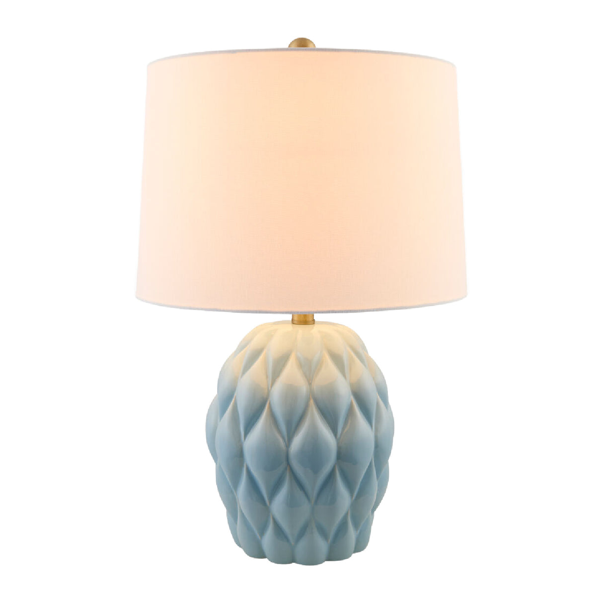 Modern European furniture - Reliefed Ceramic Accent Table Lamp - www.oroa.com | Oroa.com