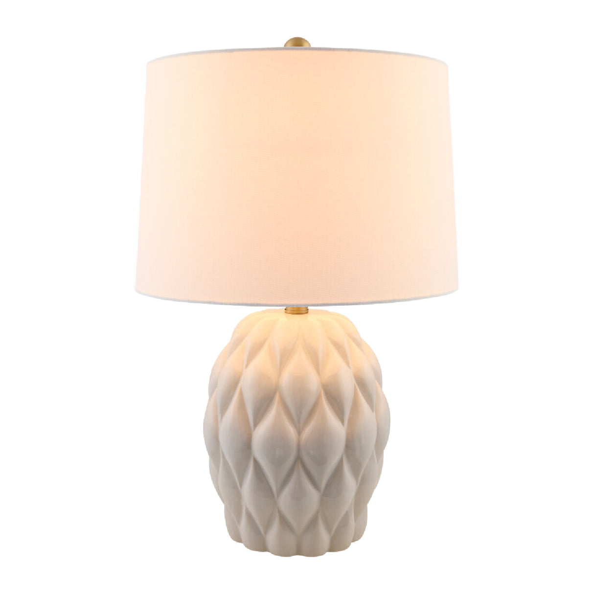 Modern European furniture - Reliefed Ceramic Accent Table Lamp - www.oroa.com | Oroa.com