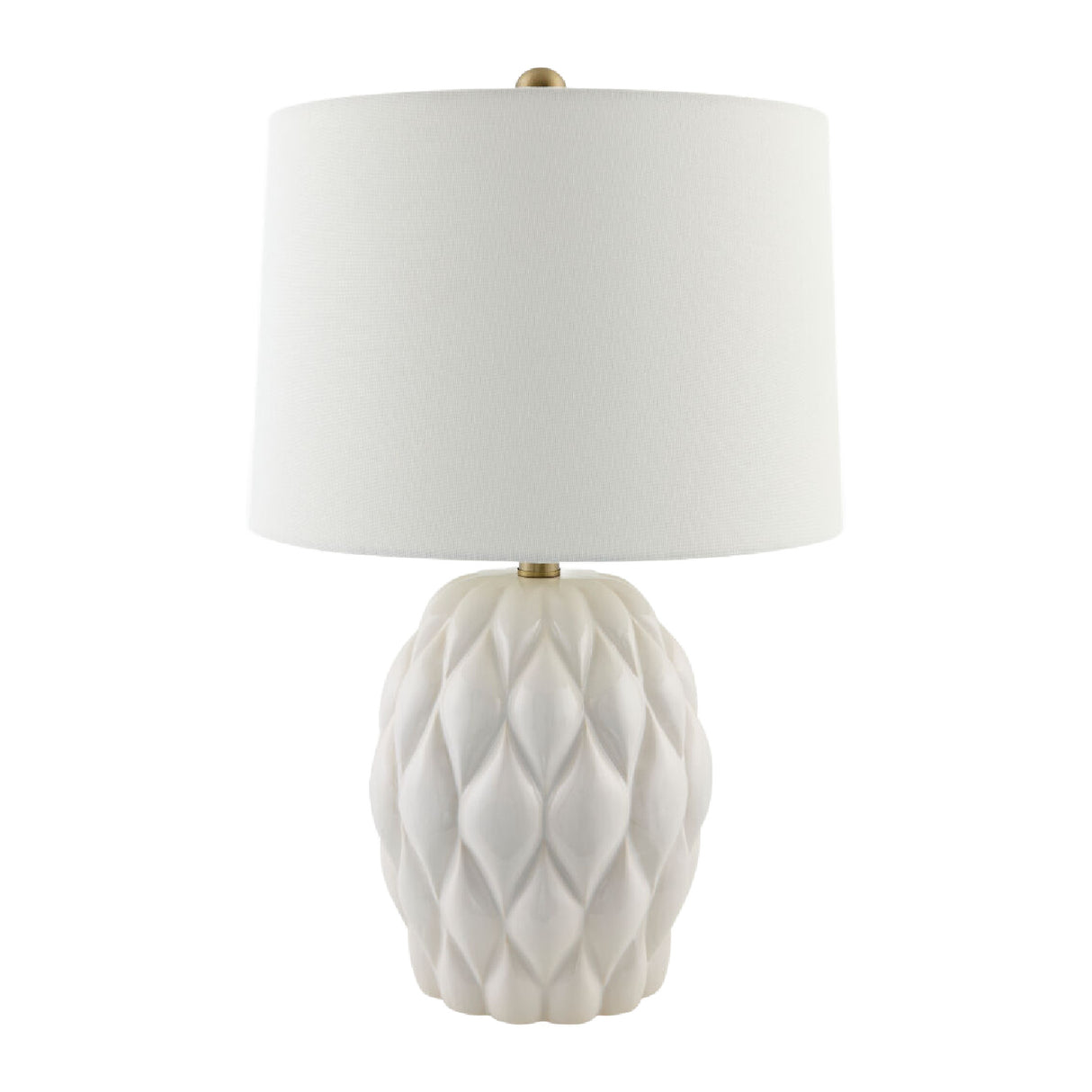 Modern European furniture - Reliefed Ceramic Accent Table Lamp - www.oroa.com | Oroa.com